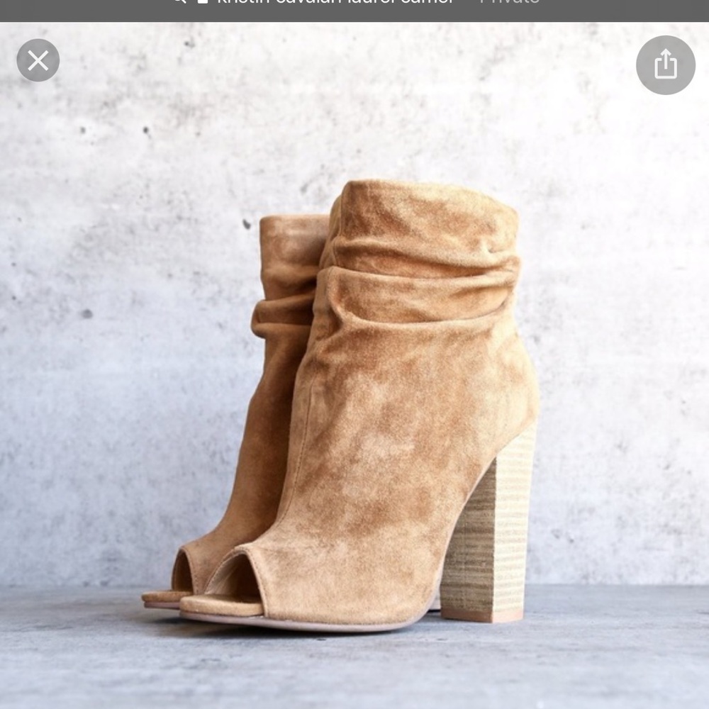 Kristin Cavallari Camel Laurel Bootie